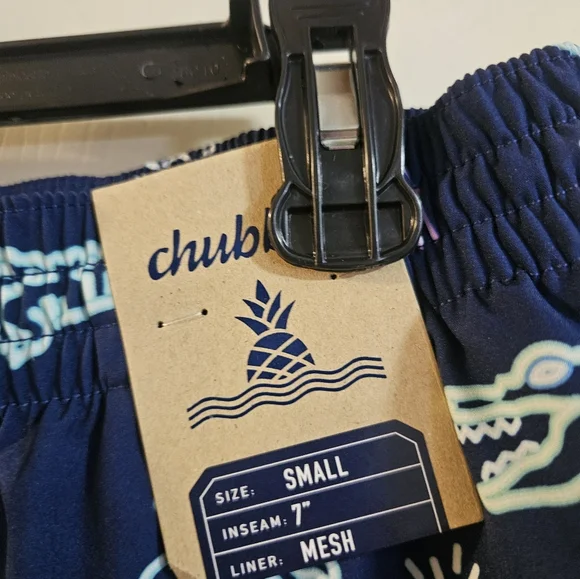 Chubbies Men's Classic 7 Swim Trunks: THE NEON GLADES: NEW WITH TAGS: SIZE S